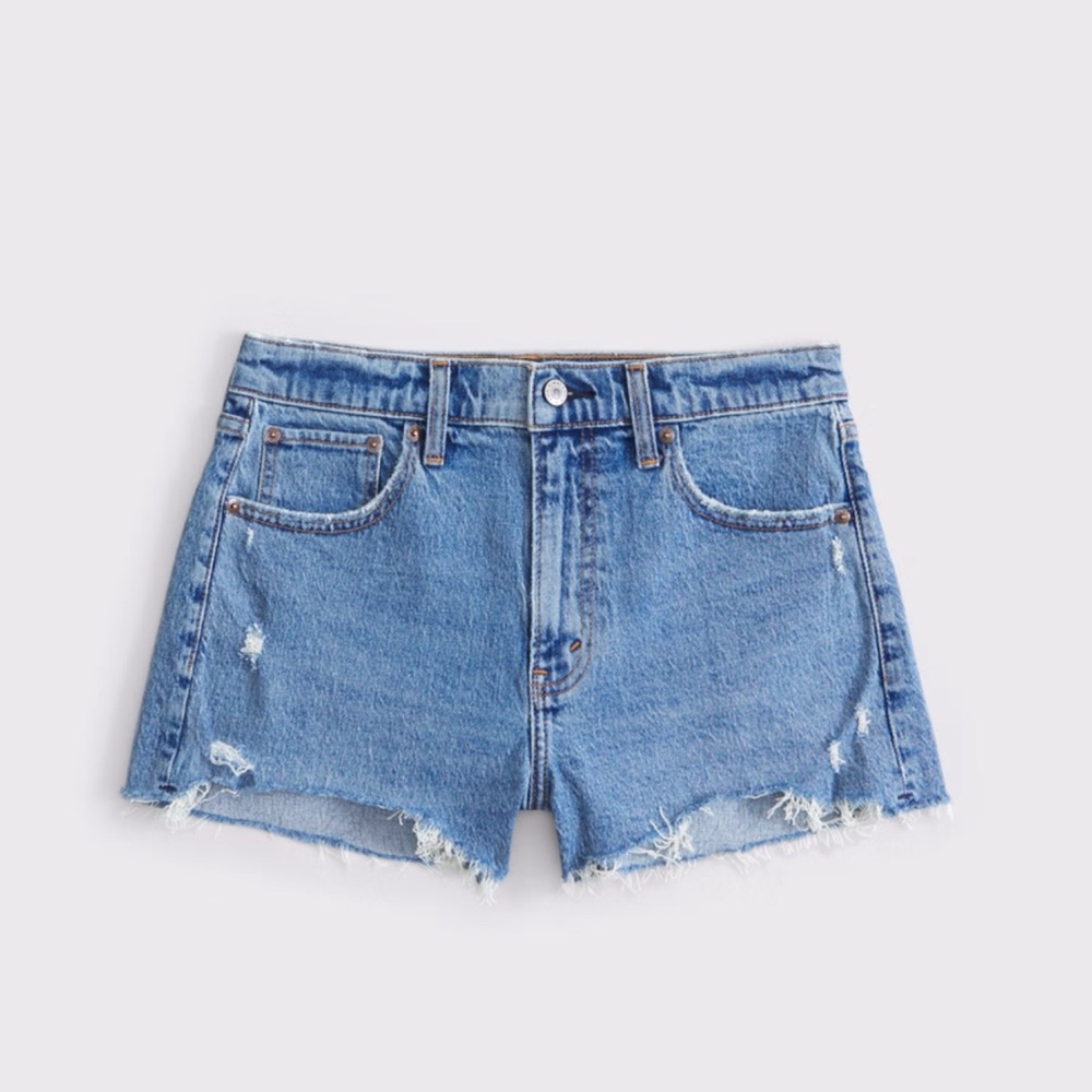 Abercrombie & Fitch Curve Love High Rise Mom Short